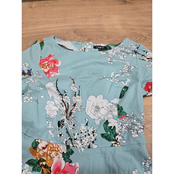 Women's LAMIU Dress (Size S) with Pockets. Fabric: 95%‎ Cotton, 5% Spandex. - Picture 3 of 13